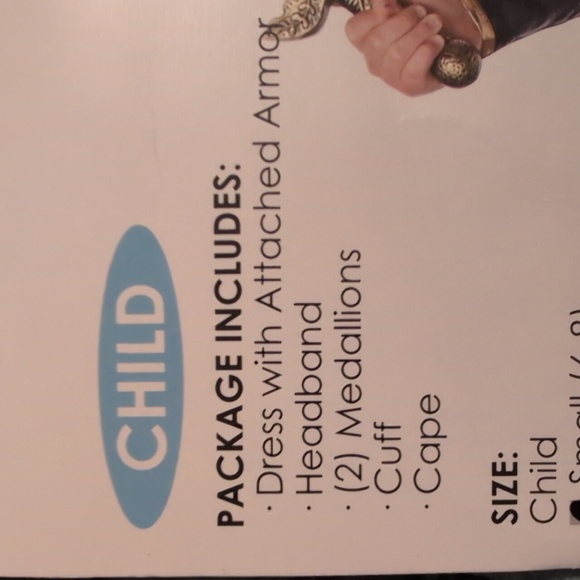 California Costumes Fearless Gladiator Costume for Kids - Red and Gold - Picture 2 of 3